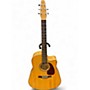 Used Seagull Performer CW Flame QIT Natural Acoustic Electric Guitar Natural