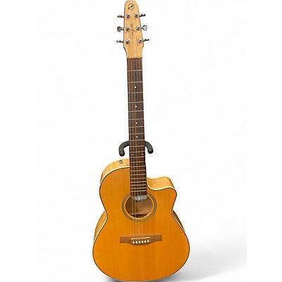 Used Seagull Performer CW Folk Natural Acoustic Electric Guitar