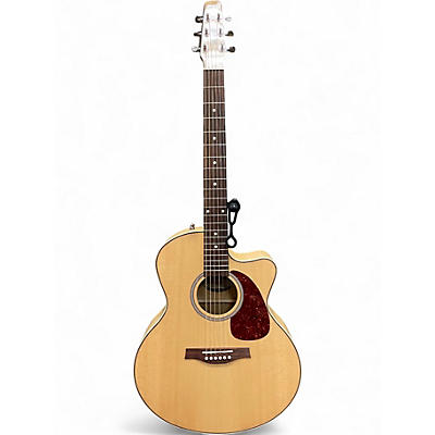 Used Seagull Performer CW Mini Jumbo HG Presys II Natural Acoustic Electric Guitar