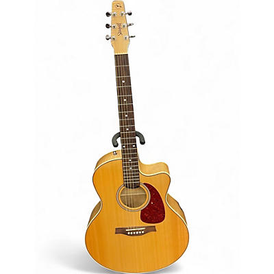 Used Seagull Performer CW Mini Jumbo  Natural Acoustic Electric Guitar