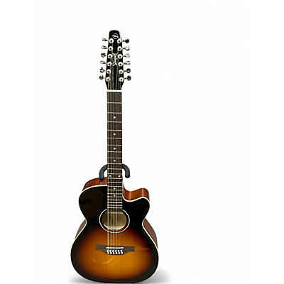 Used Seagull S12 CH CW SPRUCE SUNBURST 12 String Acoustic Electric Guitar