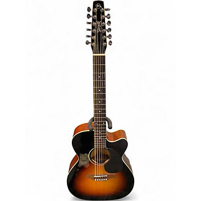 Used Seagull S12 CH CW Spruce Sunburst GT Sunburst 12 String Acoustic Electric Guitar