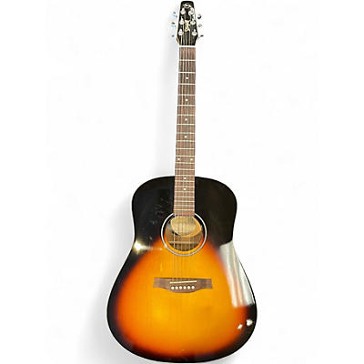 Used Seagull S6 3 Tone Sunburst Acoustic Guitar