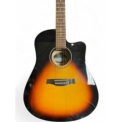 Used Seagull S6 CW Spruce Sunburst Acoustic Electric Guitar