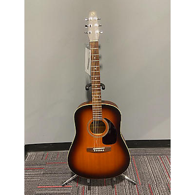 Used Seagull S6 Plus 2 Tone Sunburst Acoustic Guitar