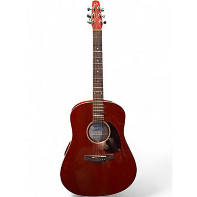 Used Seagull S6 Red Acoustic Guitar