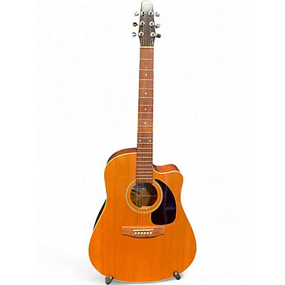 Used Seagull S6+CW Cedar GT Natural Acoustic Electric Guitar
