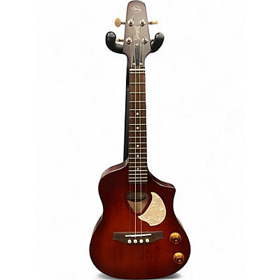 Used Seagull Uke Steel SG Burst EQ Sunburst Ukulele