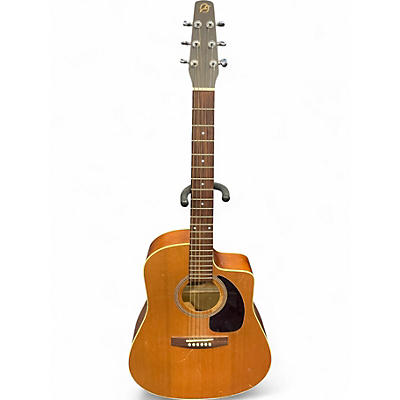 Used Seagull s6+CW Natural Acoustic Electric Guitar