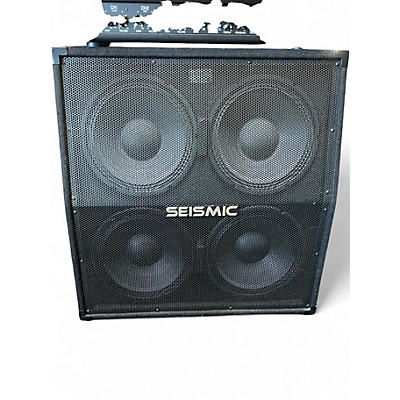 Used Seismic Audio Slant top 412 guitar cab Guitar Cabinet