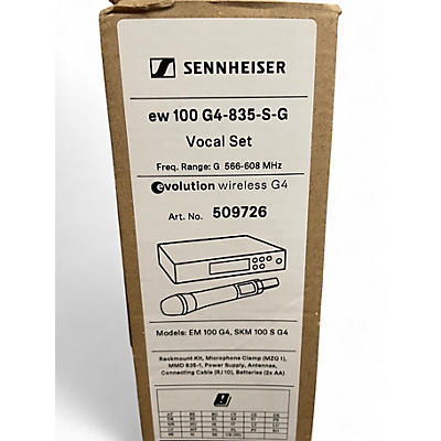 Used Sennheiser EW 100 G4-835-S Wireless Handheld Microphone System Band G Handheld Wireless System