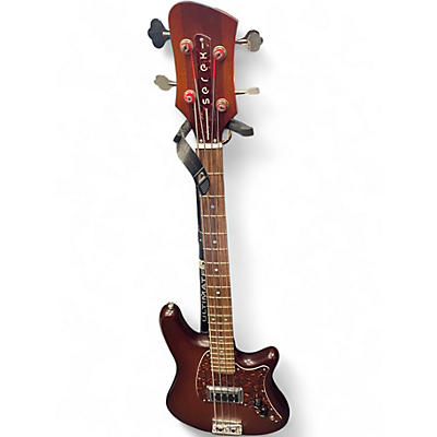 Used Serek ARM026 Brown Electric Bass Guitar