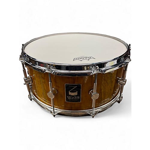 Used Seven Six Drum Company 6.5X14 Mango and Cherry Stave Shell  Cherry and Mango Drum Cherry and Mango 15