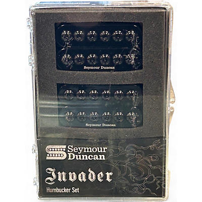 Used Seymour Duncan SH8 Invader Humbucker Pickup Set - Black Black Humbucker Electric Guitar Pickup