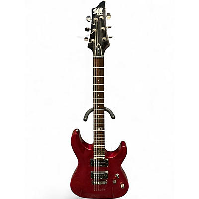 Used Sgr C-1 Candy Apple Red Solid Body Electric Guitar