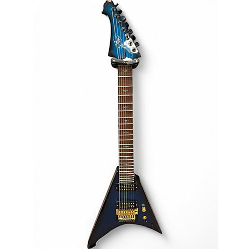 Used Sgt Doom Roadrunner 7 Sparkle Blueburst Solid Body Electric Guitar Sparkle Blueburst