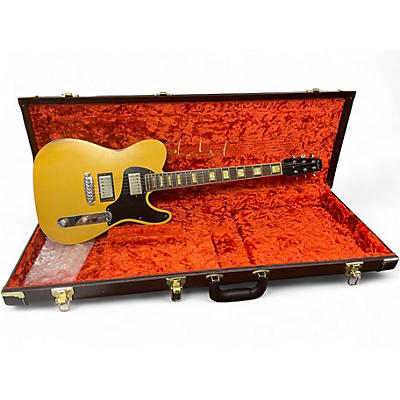 Used Shabat Lion JD Gold Top w/ Black Back Solid Body Electric Guitar