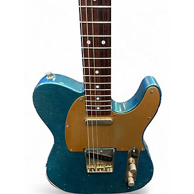 Used Shelton TimeFlite Lake Placid Blue Solid Body Electric Guitar