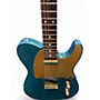 Used Shelton TimeFlite Lake Placid Blue Solid Body Electric Guitar Lake Placid Blue