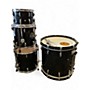 Used Shine Custom Drums & Percussion 4 Piece 4 Piece Black Drum Kit Black