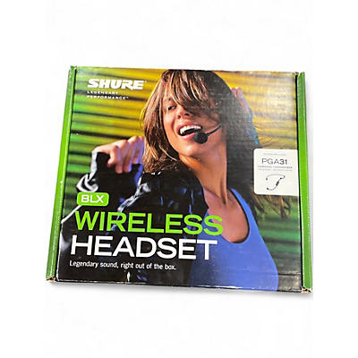 Used Shure BLX14 Headset System With PGA31 Headset Microphone Band H9 Headset Wireless System