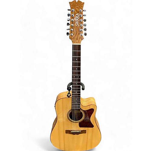 Sierra Used Sierra SS112CE Natural 12 String Acoustic Electric Guitar Natural