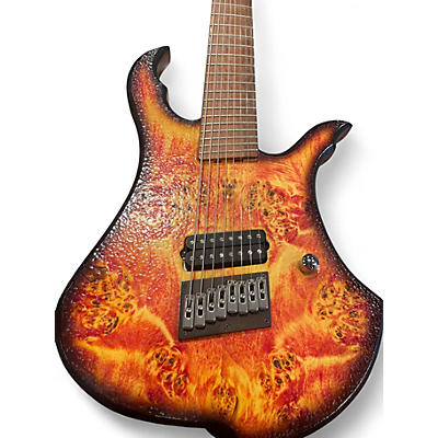 Used Siggi Braun CUSTOM SHOP 8 STRING  LAVA BURST Solid Body Electric Guitar