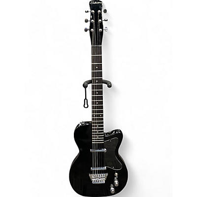 Used Silvertone 1303/U2 Black Solid Body Electric Guitar