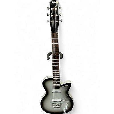 Used Silvertone 1303/U2 Silverburst Solid Body Electric Guitar