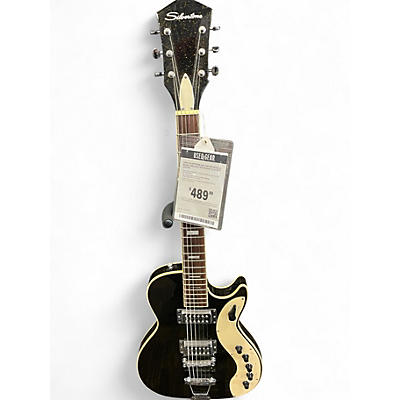 Used Silvertone 1423 Jupiter reissue  Black and Gold Solid Body Electric Guitar