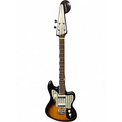 Used Silvertone 1438 2 Color Sunburst Electric Bass Guitar