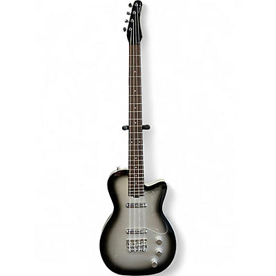 Used Silvertone 1444 Classic Series Silverburst Electric Bass Guitar