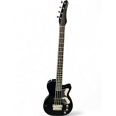 Used Silvertone 1444 RAZR BLACK Electric Bass Guitar