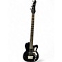 Used Silvertone 1444 RAZR BLACK Electric Bass Guitar BLACK