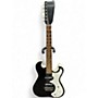Used Silvertone 1448 WITH CASE AMPLIFIER Black Solid Body Electric Guitar Black