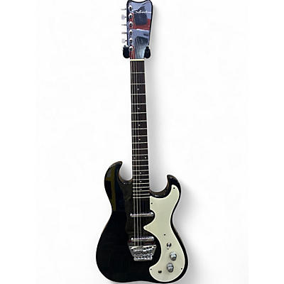 Used Silvertone 1449 SERIES BLACK SPARKLE Solid Body Electric Guitar