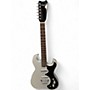 Used Silvertone 1449 SS REISSUE SILVER Solid Body Electric Guitar SILVER