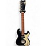 Used Silvertone 1449 reissue black sparkle Solid Body Electric Guitar black sparkle