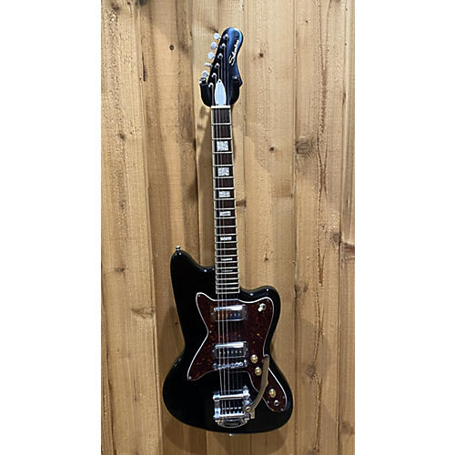 Silvertone Used Silvertone 1478 Black Solid Body Electric Guitar Black