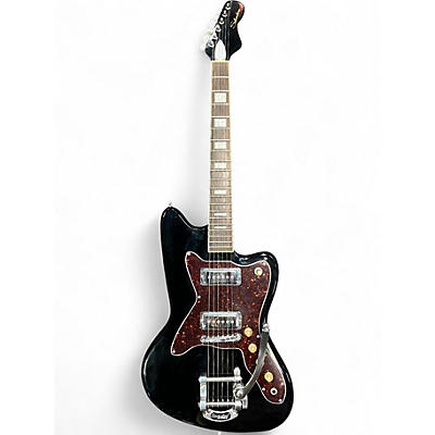 Used Silvertone 1478 REISSUE Black Solid Body Electric Guitar