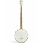 Used Silvertone 5 String Open Back Black Banjo Black