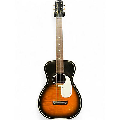 Used Silvertone 604 Parlor Sunburst Acoustic Guitar