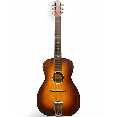 Used Silvertone 605 Natural Acoustic Guitar