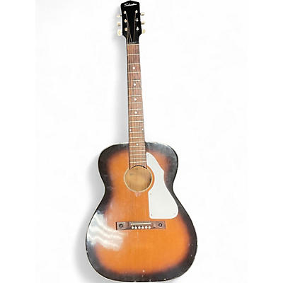 Used Silvertone 621 2 Color Sunburst Acoustic Guitar
