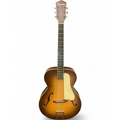 Used Silvertone ARCHTOP SUNBURST Acoustic Guitar