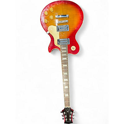 Used Silvertone Avion Cherry Burst Solid Body Electric Guitar