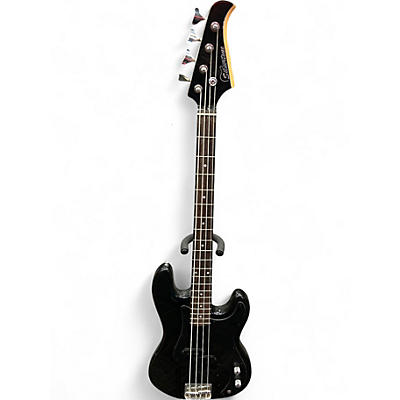 Used Silvertone BASS Black Electric Bass Guitar