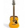 Used Silvertone CA09 Natural Acoustic Guitar Natural