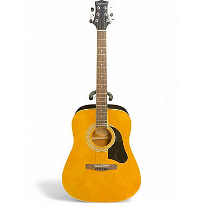 Used Silvertone D09 Natural Acoustic Guitar