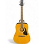 Used Silvertone D09 Natural Acoustic Guitar Natural